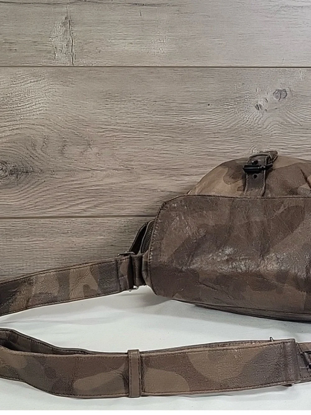 Free People Venera Distressed Leather Bag  Made by Christiansen.